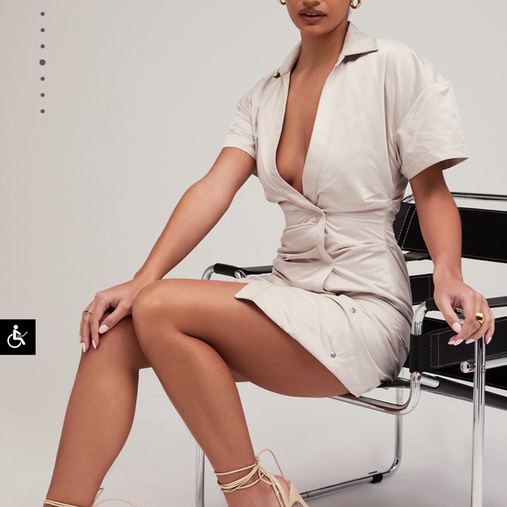 House of CB Cream Mini Dress